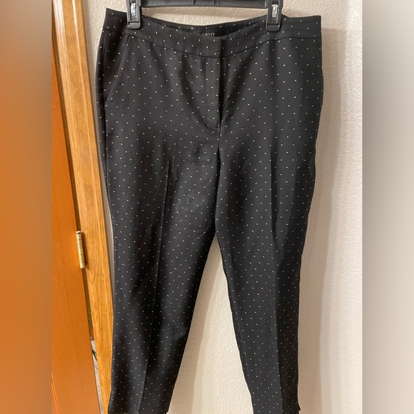 Talbots black ankle pants with golden specks size 12P - Picture 5 of 12